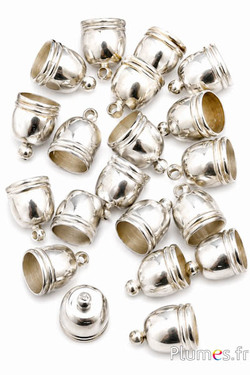 Endkappe - Länge 13 mm, Ø 8 mm - silber